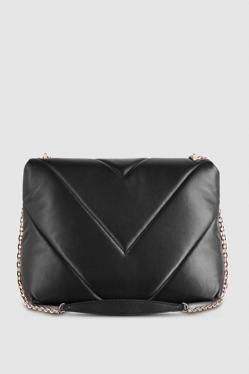 Patrizia Pepe Padded Fly Crossbody Bag Schwarz | NPWUCT-951