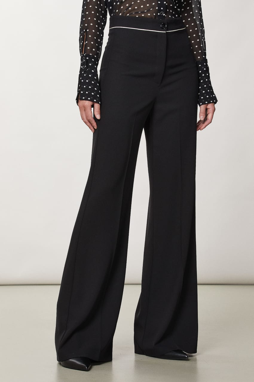 Patrizia Pepe Palazzo Pants Schwarz | UYPVCZ-897