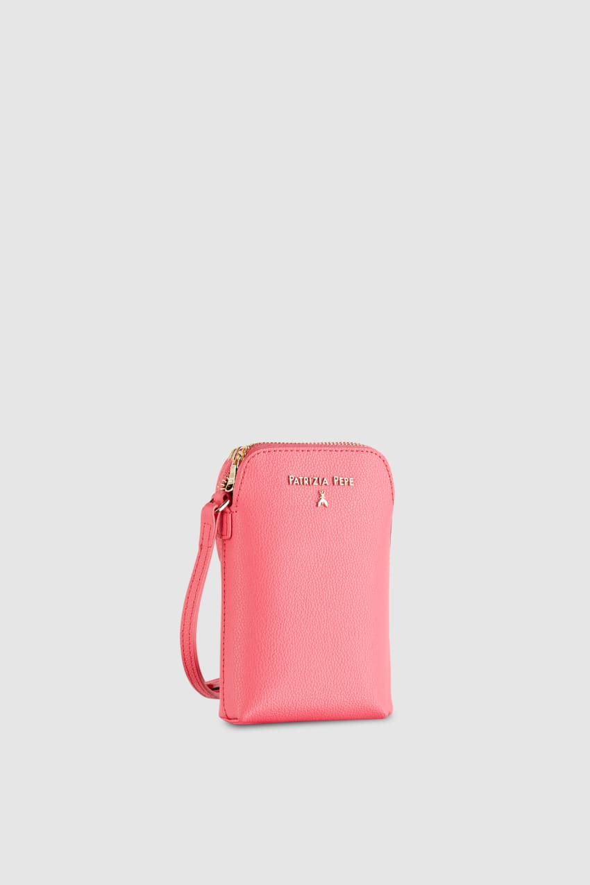 Patrizia Pepe Phone Holder With Shoulder Strap Rosa | YAQZDC-287