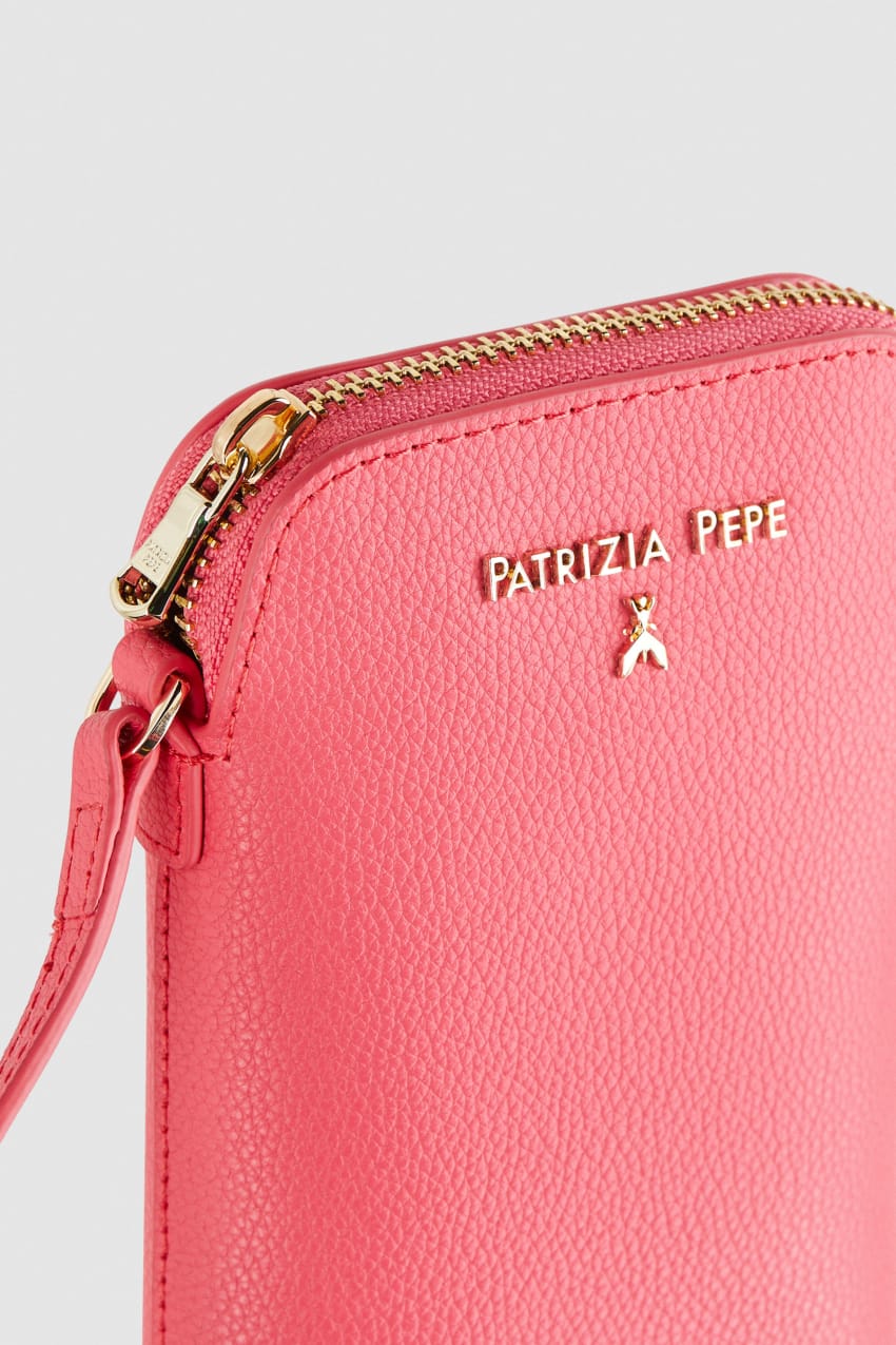 Patrizia Pepe Phone Holder With Shoulder Strap Rosa | YAQZDC-287