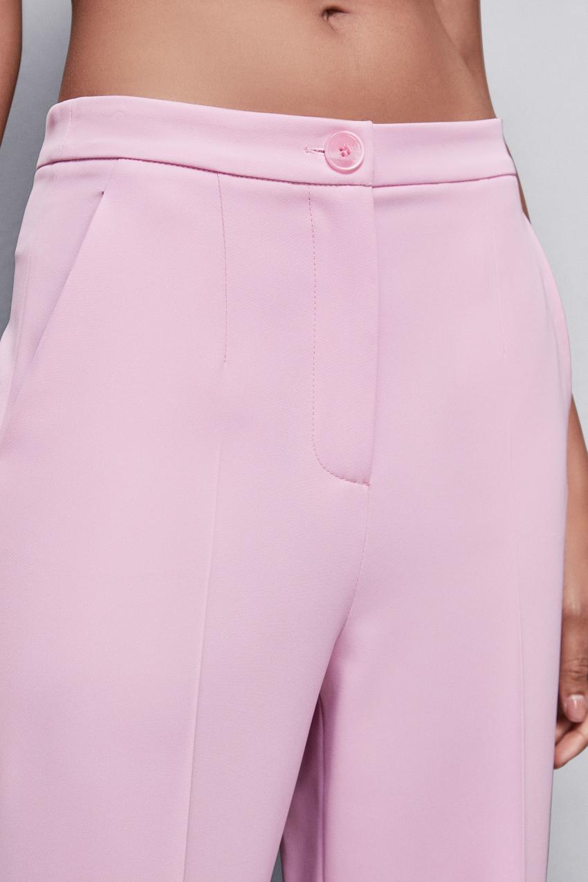 Patrizia Pepe Pleated Pants In Stretch Fabric Rosa | KJVZUM-740