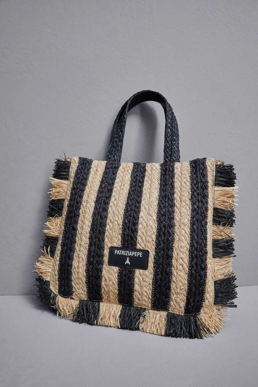 Patrizia Pepe Raffia Shopping Bag FE22 | TMCUAH-631