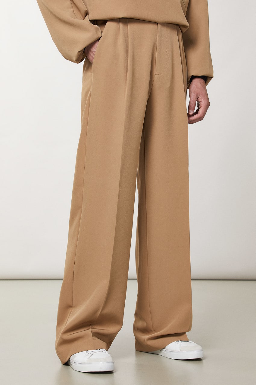 Patrizia Pepe Regular Fit Soft Pants Beige | MDCIKQ-640