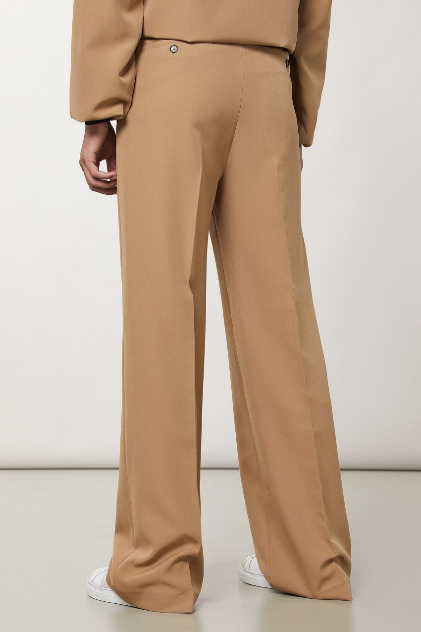 Patrizia Pepe Regular Fit Soft Pants Beige | MDCIKQ-640