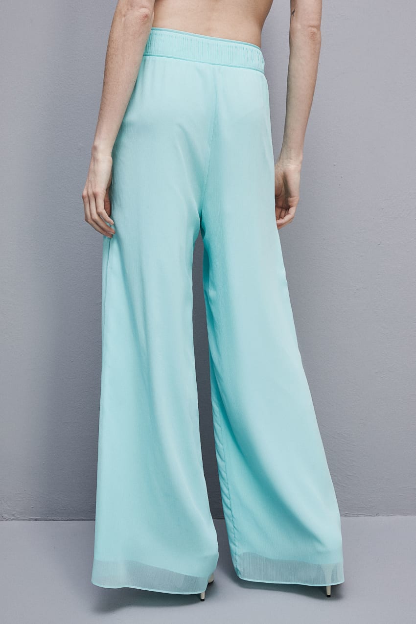 Patrizia Pepe Regular Waist Palazzo Pants Hellblau | SZOIJW-496