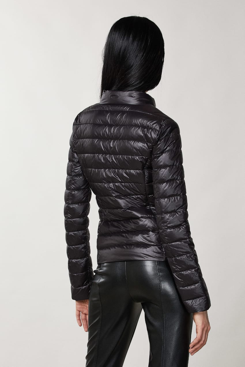 Patrizia Pepe Reversible Down Proof Nylon Down Jacket Schwarz | LGIJFY-097