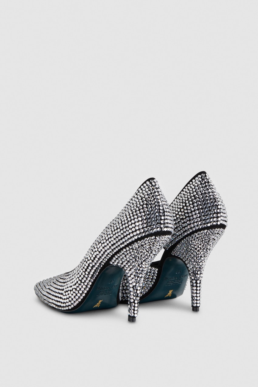 Patrizia Pepe Rhinestone-adorned Suede Pumps Schwarz | ZITXPL-856