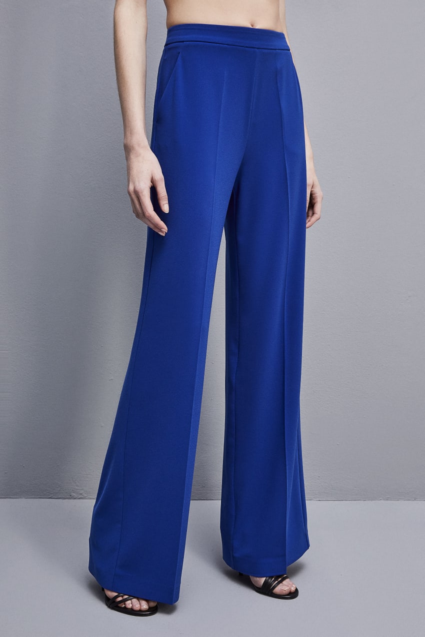 Patrizia Pepe Sablè Crepe Palazzo Pants Hellblau | XNKPCW-548