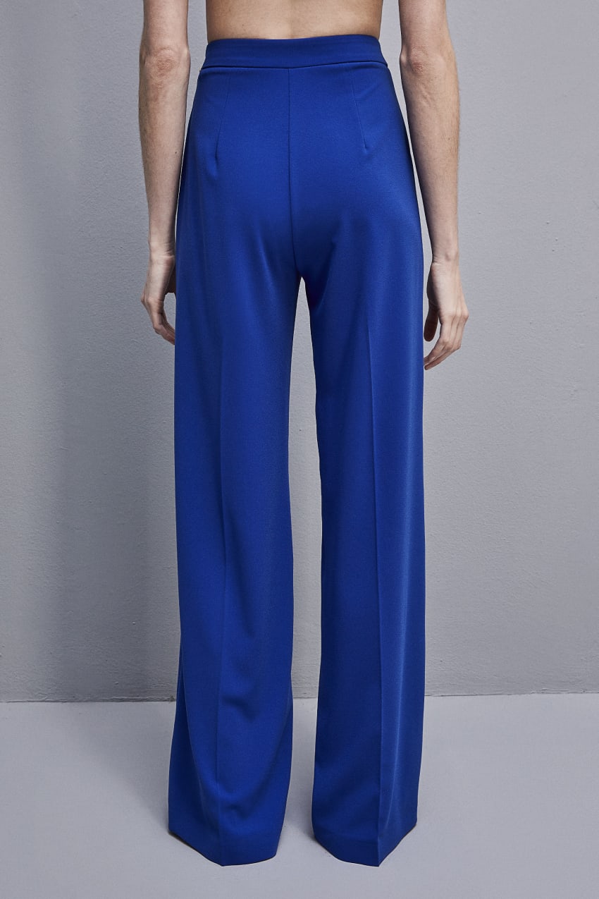 Patrizia Pepe Sablè Crepe Palazzo Pants Hellblau | XNKPCW-548