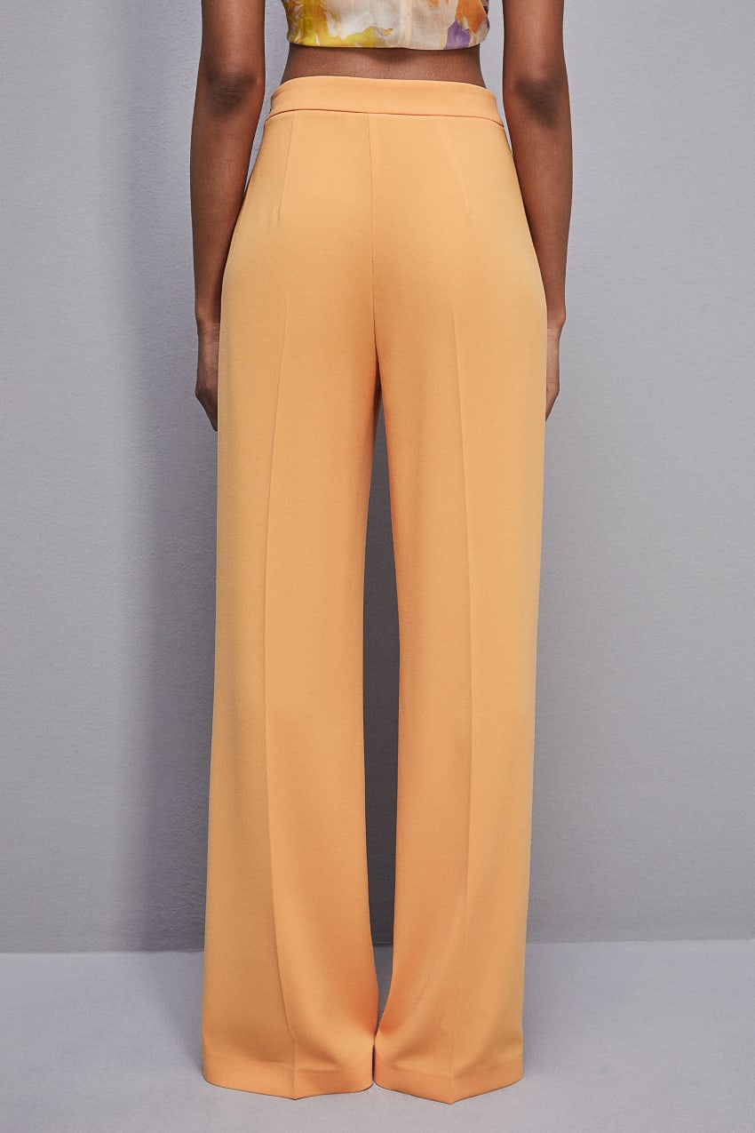 Patrizia Pepe Sablè Crepe Palazzo Pants Orange | XTRGSY-235