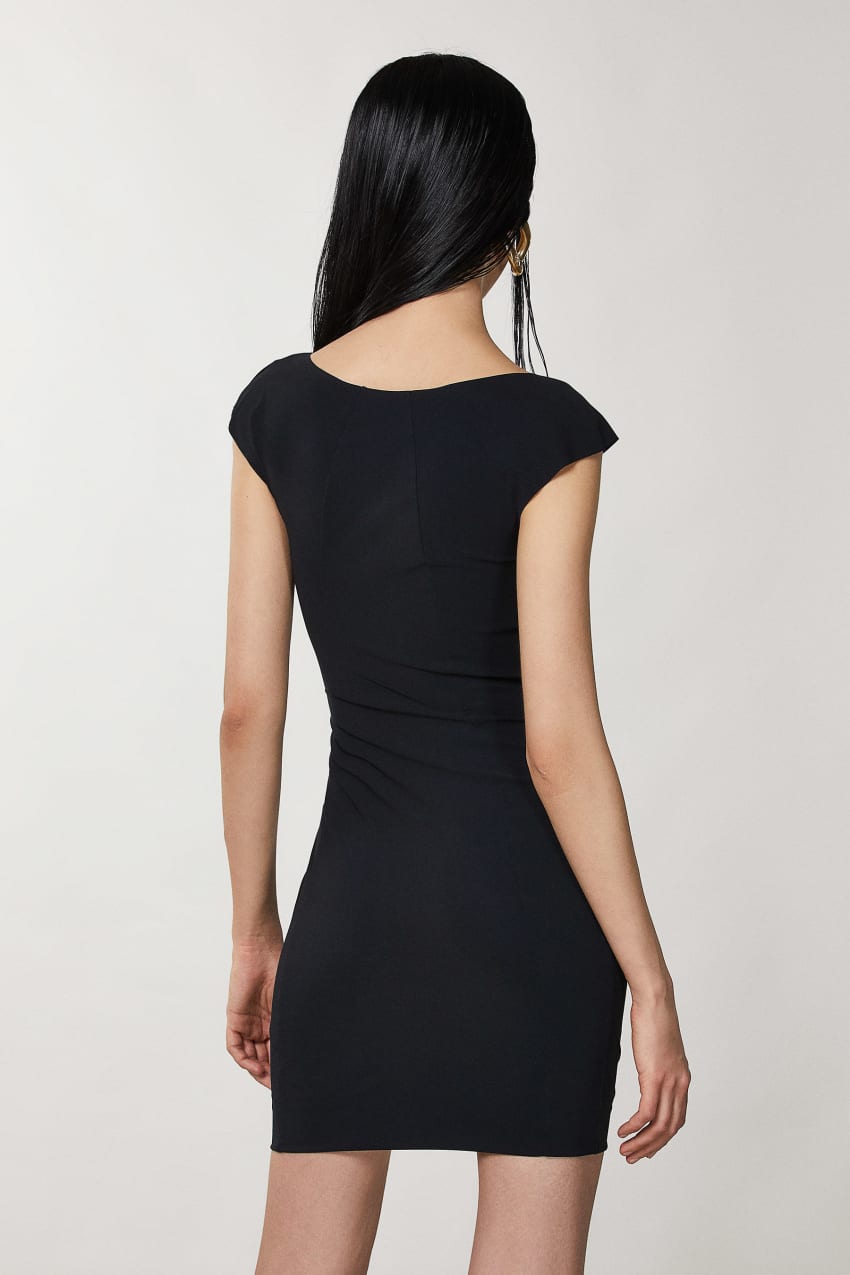 Patrizia Pepe Short Sheath Dress Schwarz | GVYZQA-038