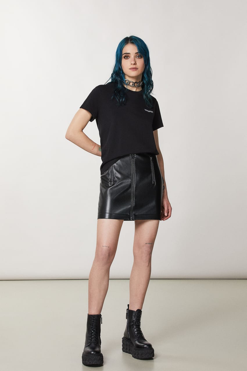 Patrizia Pepe Short Sleeve Jersey T-shirt Schwarz | RUPSMN-347