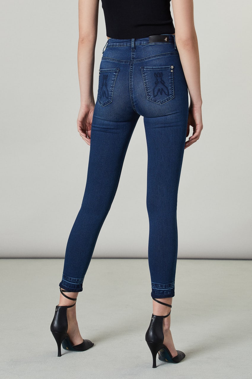 Patrizia Pepe Skinny Jeans Regular Waist Blau | XSMBPH-089