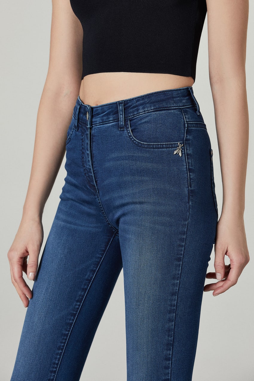 Patrizia Pepe Skinny Jeans Regular Waist Blau | XSMBPH-089