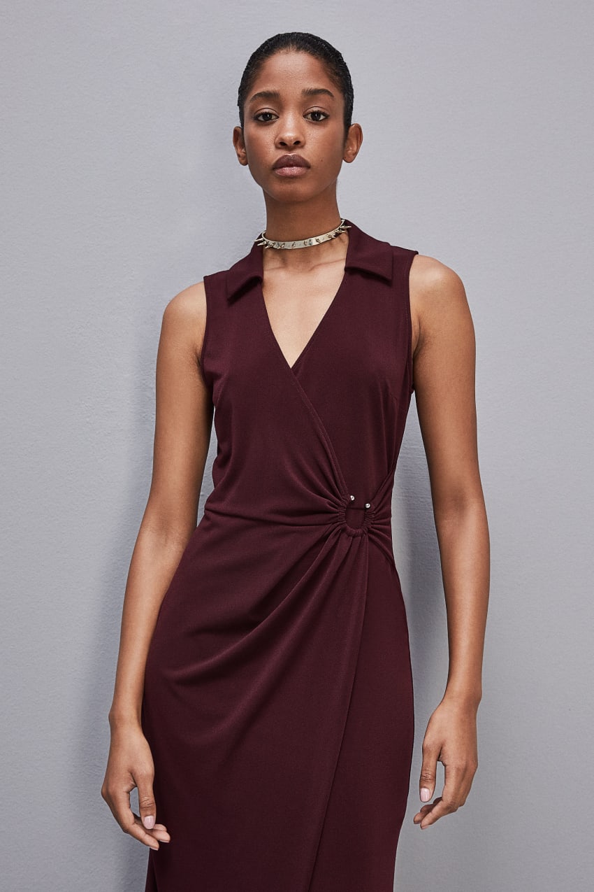 Patrizia Pepe Sleeveless Midi Jersey Dress Lila | PJCXES-842