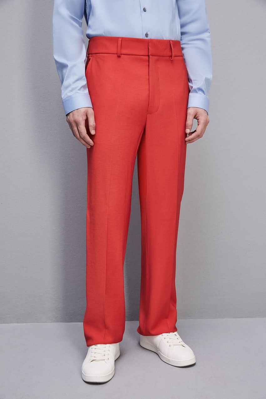 Patrizia Pepe Slim Fit Pants With French Pockets Rot | PNVSQZ-318