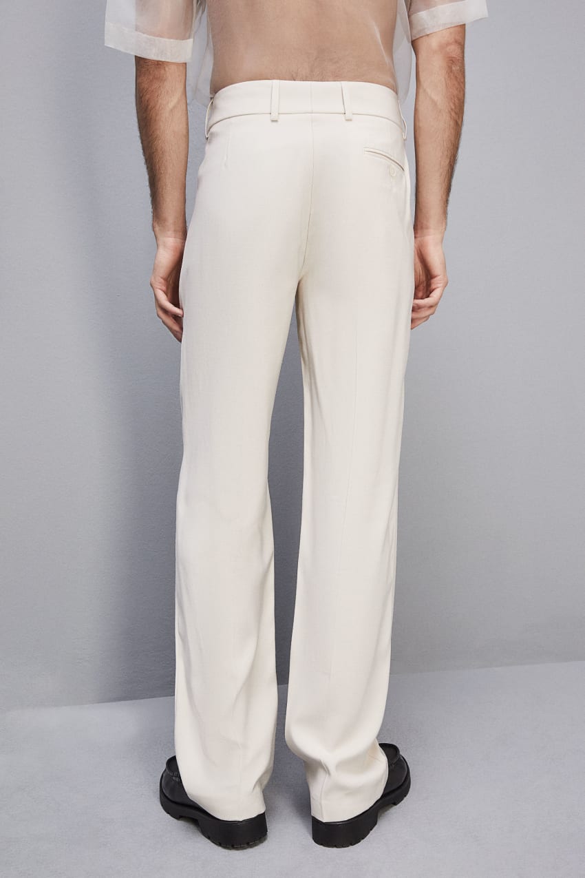 Patrizia Pepe Slim Fit Pants With French Pockets Beige | PWQTNV-189