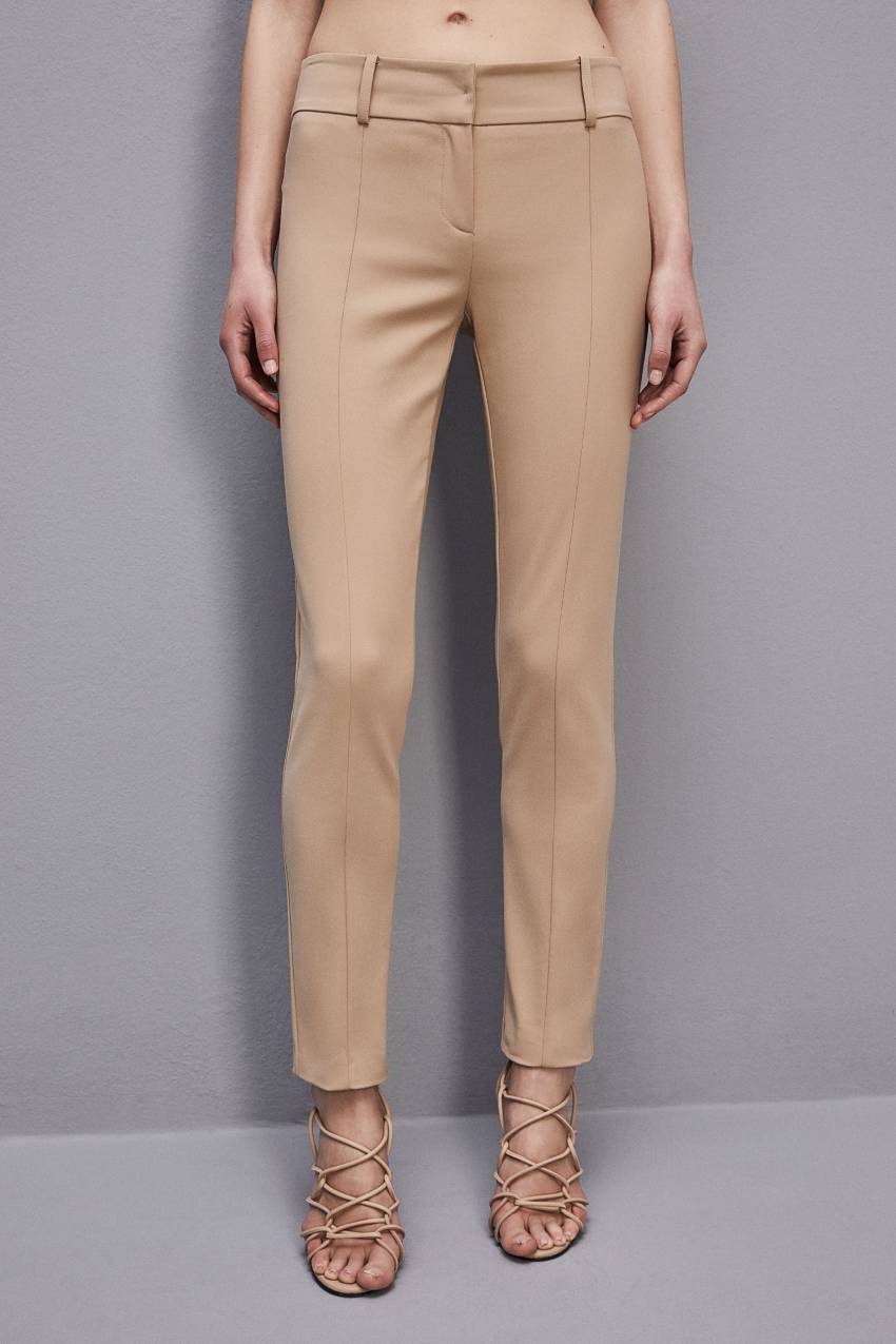 Patrizia Pepe Slim Pants Beige | LRZXFJ-146