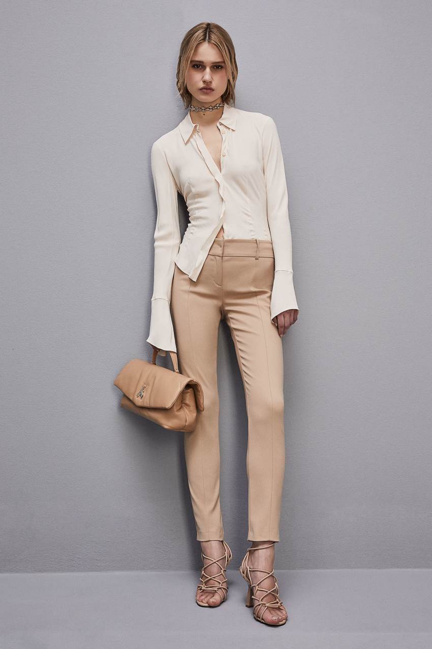 Patrizia Pepe Slim Pants Beige | LRZXFJ-146