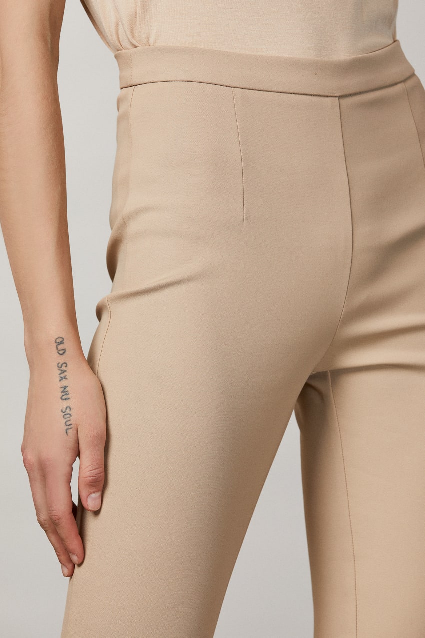 Patrizia Pepe Slim Pants Beige | UBSCTD-596