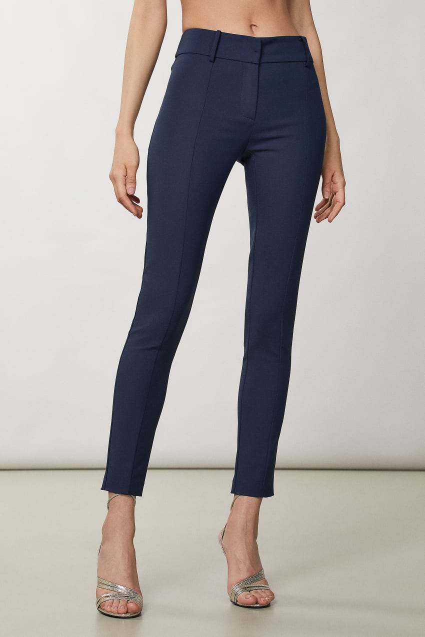 Patrizia Pepe Slim Pants Blau | YEFQTI-693