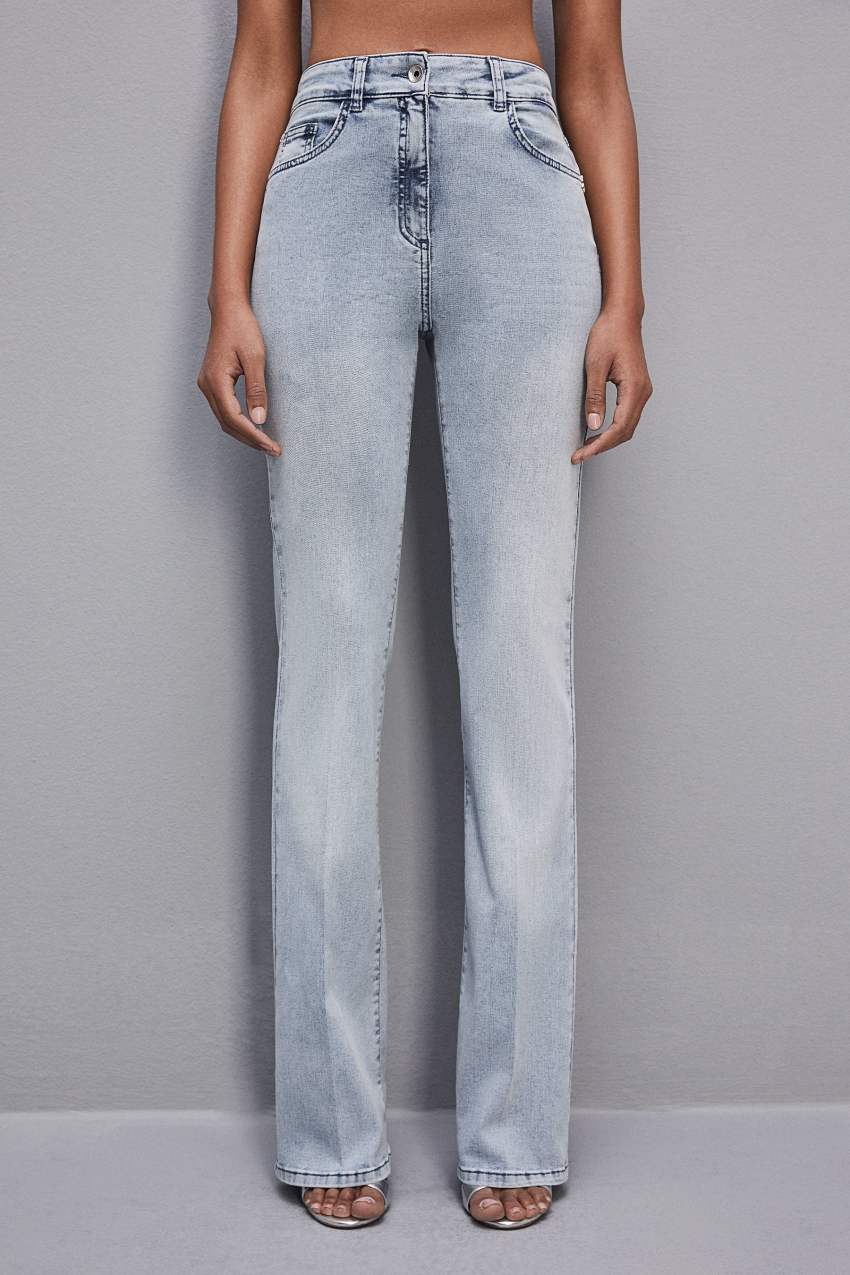 Patrizia Pepe Slim Stretch Denim Jeans Hellblau | JXLQNO-136