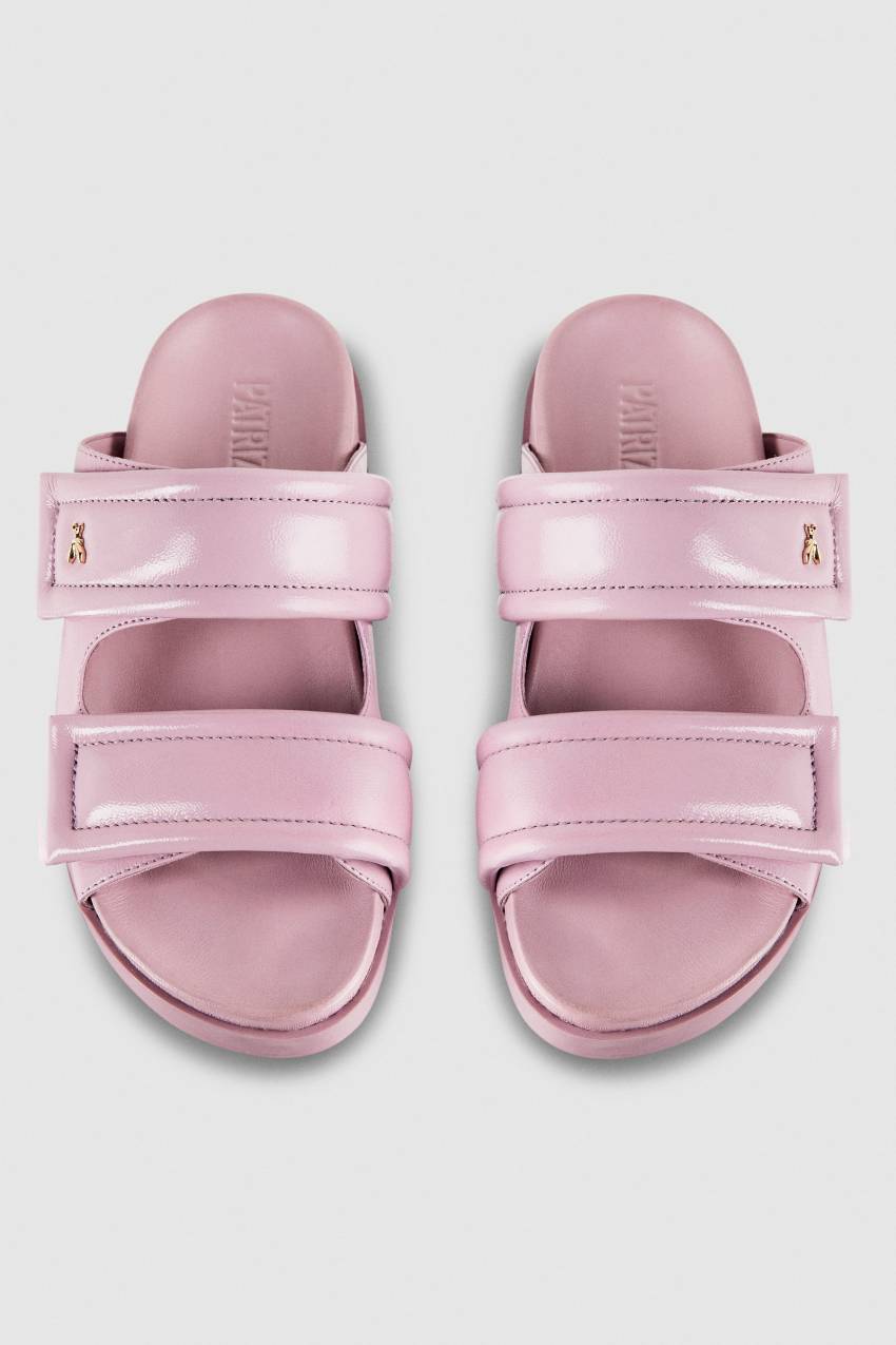 Patrizia Pepe Slippers With Logo And Leather Lining Lila | FNRAOB-463