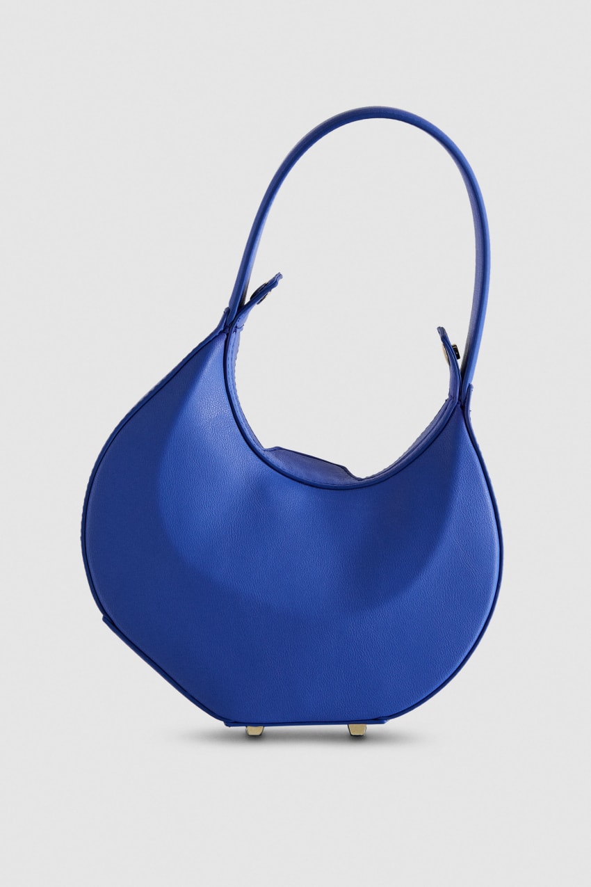 Patrizia Pepe Small Hobo Bangle Bag Blau | NBPHIM-615