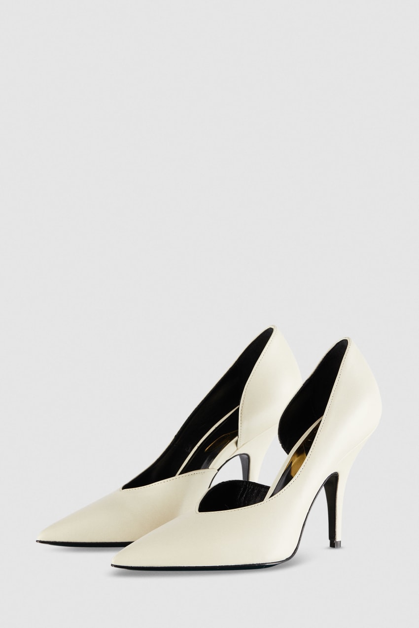 Patrizia Pepe Smooth Leather Pumps Beige | CZGJBH-156