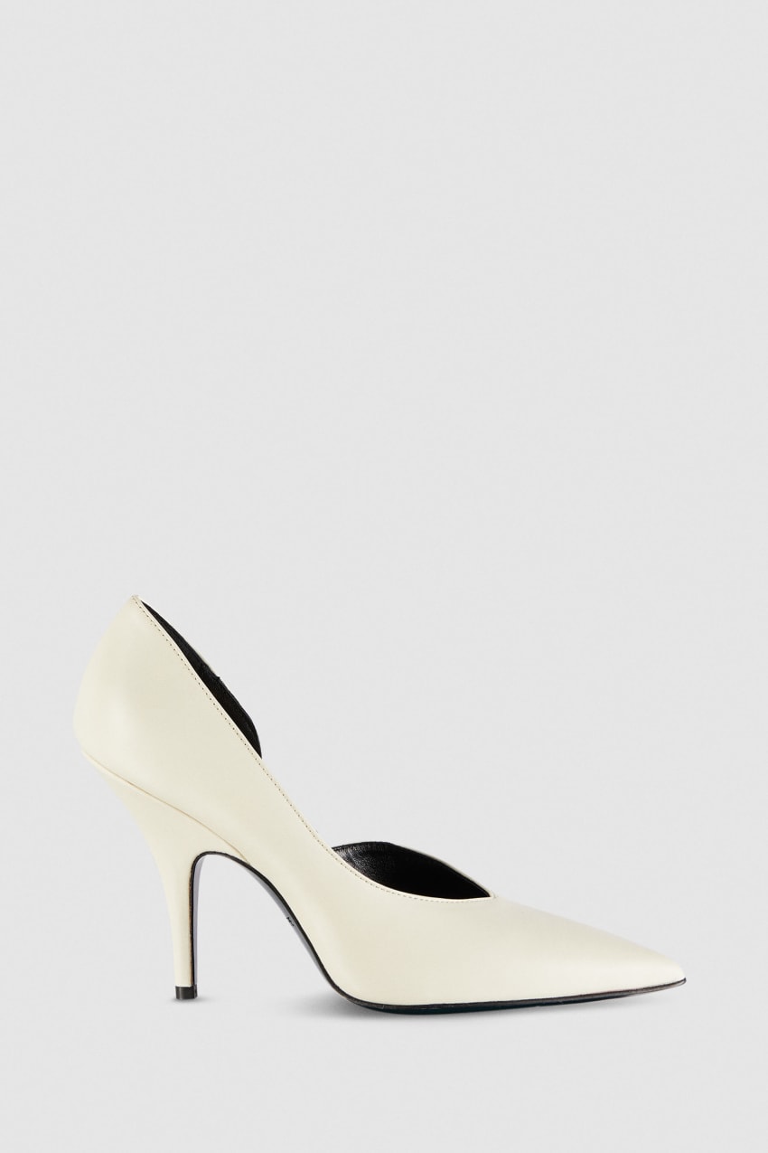 Patrizia Pepe Smooth Leather Pumps Beige | CZGJBH-156