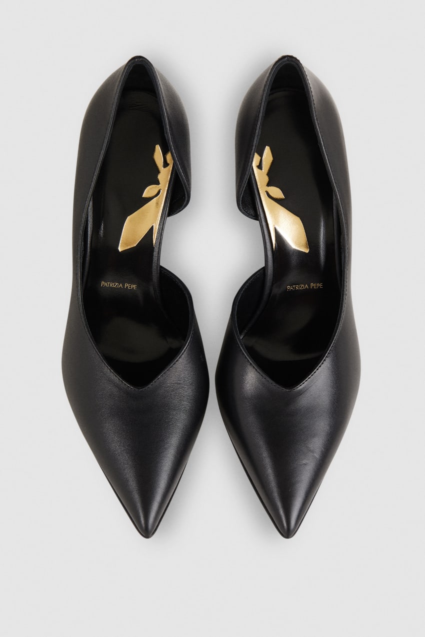 Patrizia Pepe Smooth Leather Pumps Schwarz | RWBSOY-720