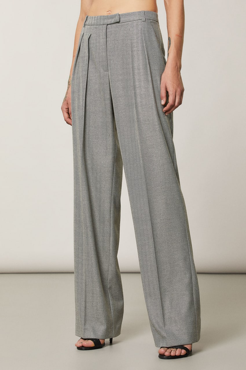 Patrizia Pepe Soft Viscose Pants Grau | QYJLRO-630