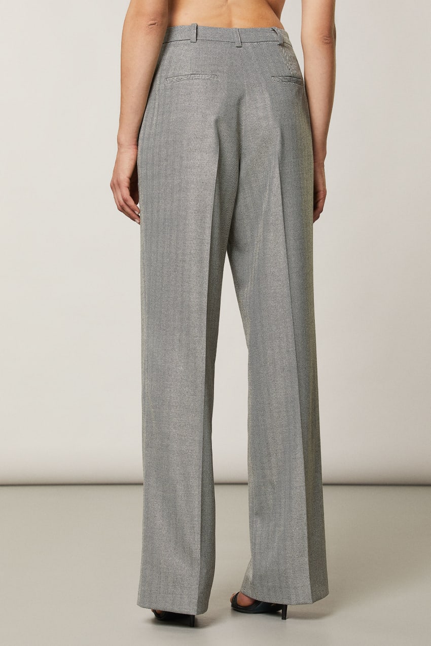 Patrizia Pepe Soft Viscose Pants Grau | QYJLRO-630