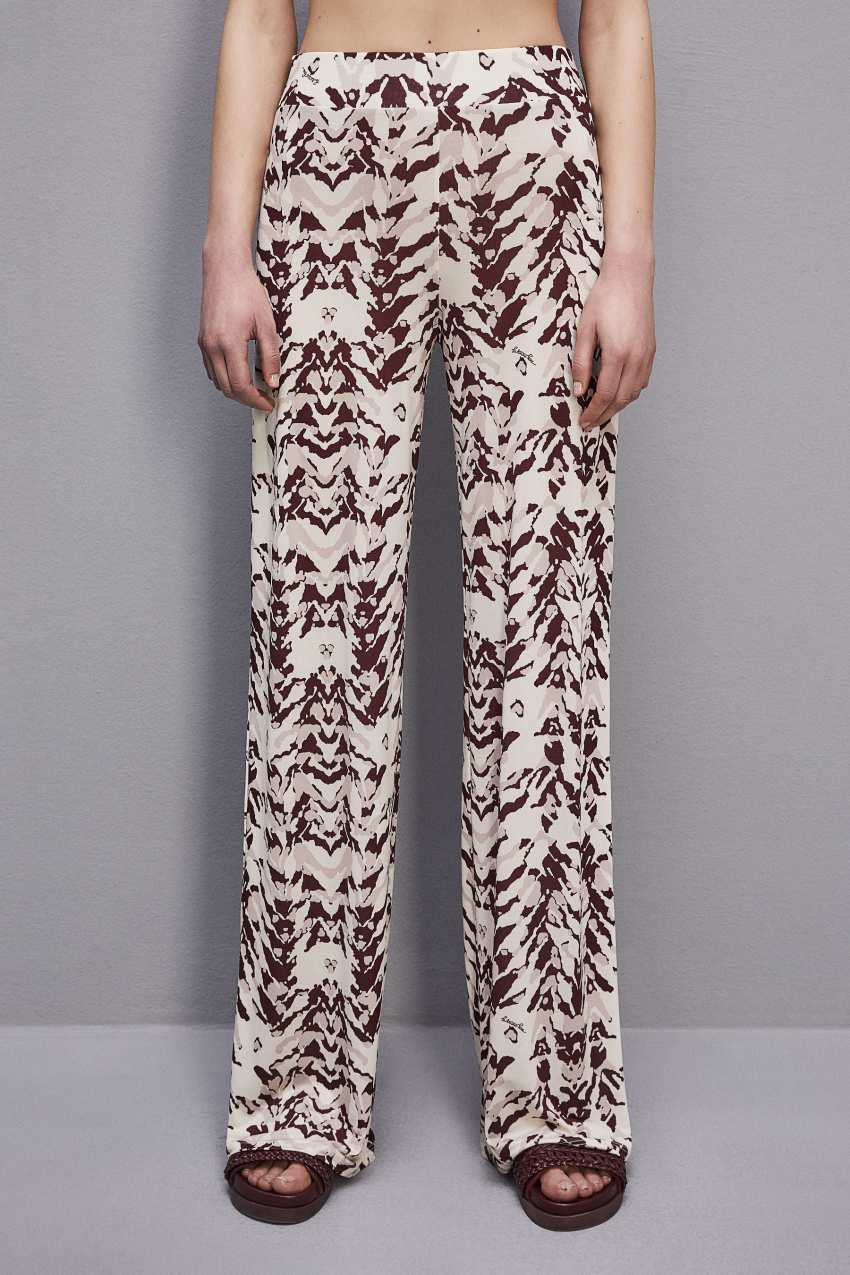 Patrizia Pepe Stretch Jersey Pants With Print Mehrfarbig | OCZFYN-513