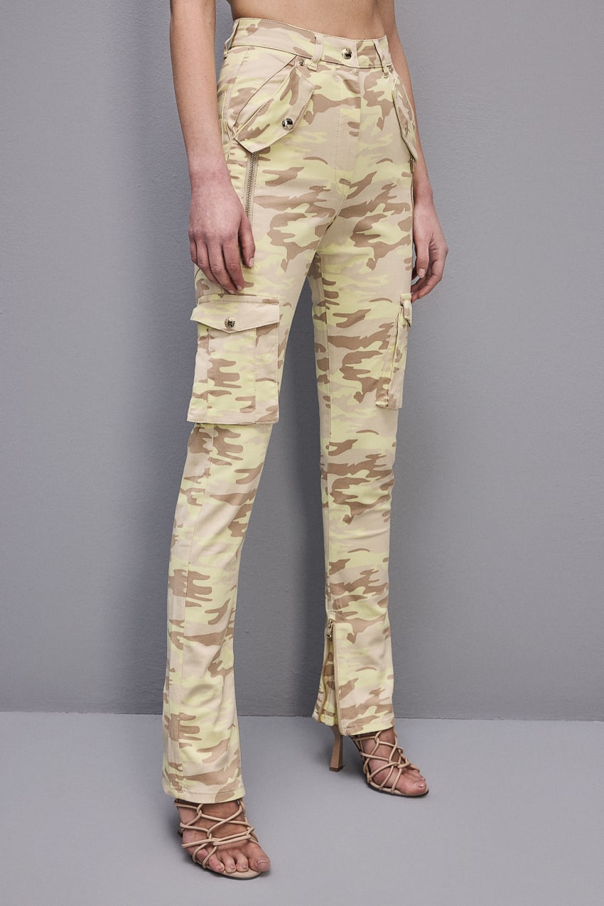 Patrizia Pepe Stretch Twill Cargo Pants Militare | ALQDBH-492