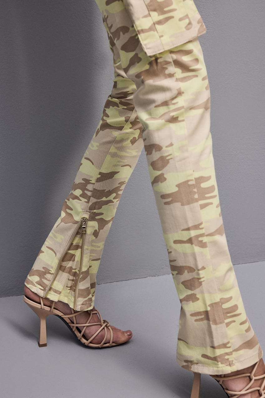 Patrizia Pepe Stretch Twill Cargo Pants Militare | ALQDBH-492