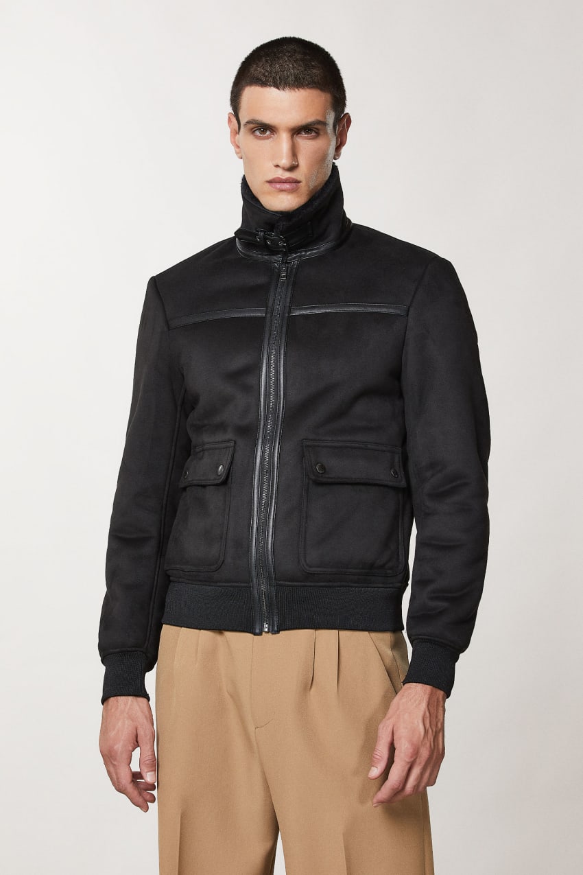 Patrizia Pepe Synthetic Fabric Jacket Schwarz | VLRJWH-768