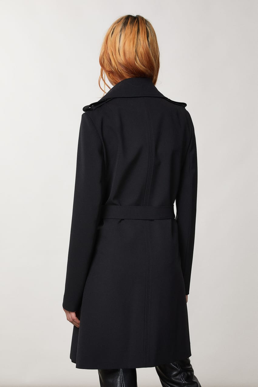 Patrizia Pepe Trench Schwarz | DVRQZW-130