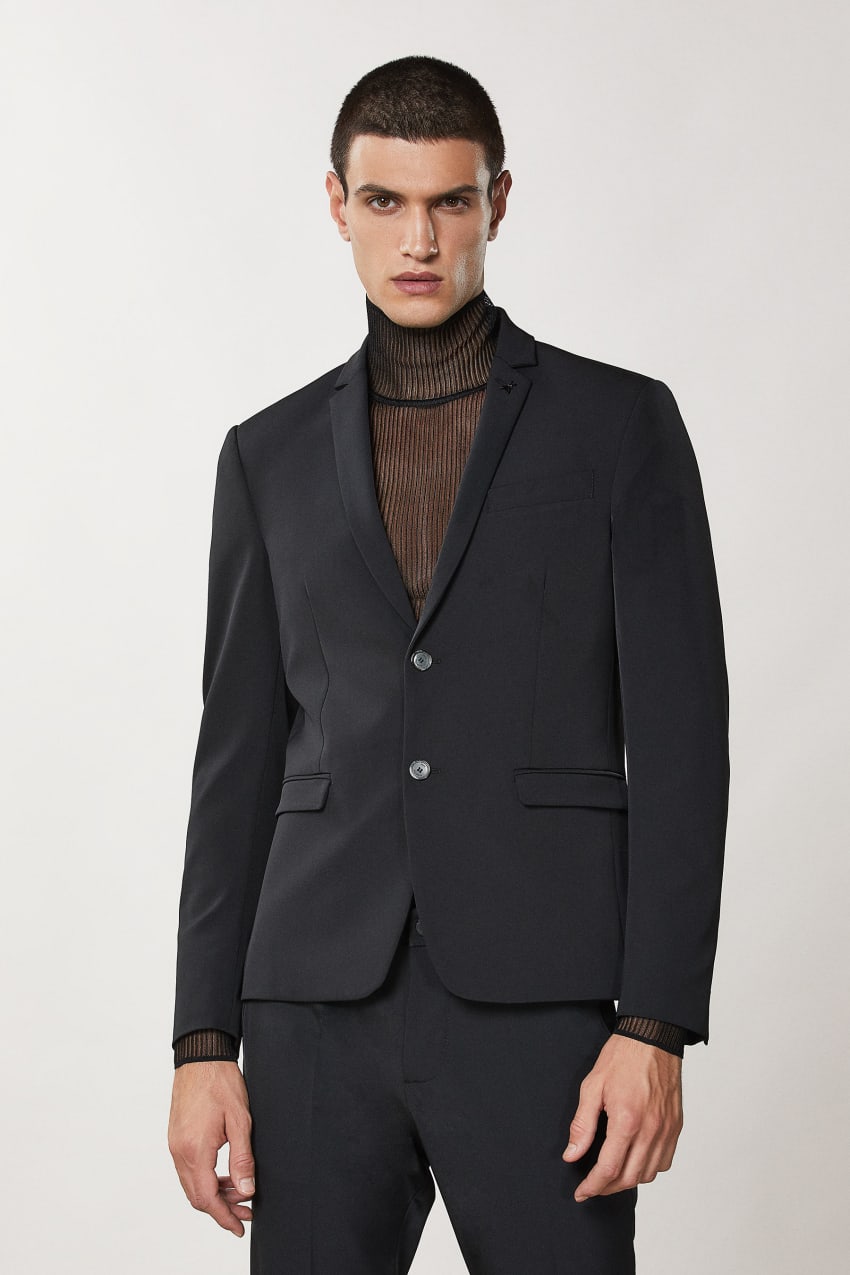 Patrizia Pepe Two-button Slim Fit Jacket Schwarz | ITOKXN-524