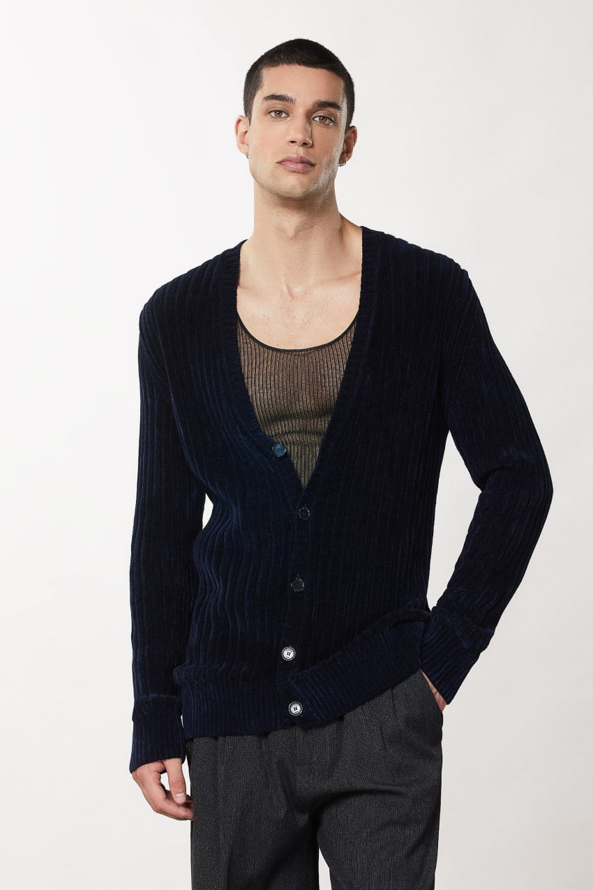 Patrizia Pepe Viscose Blend Cardigan Blau | AQNYJE-635