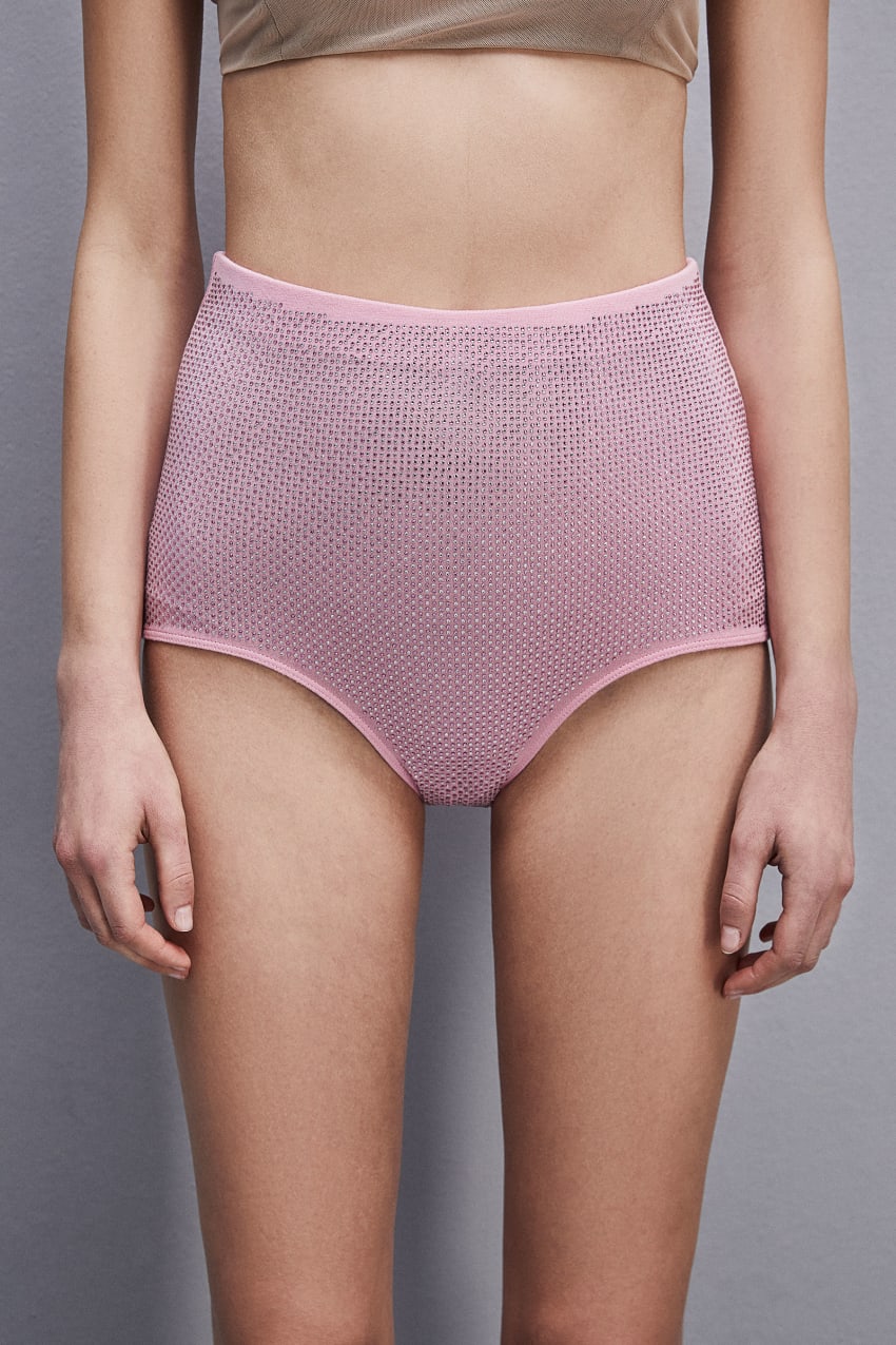 Patrizia Pepe Viscose Jersey Briefs Rosa | SCTFAN-175