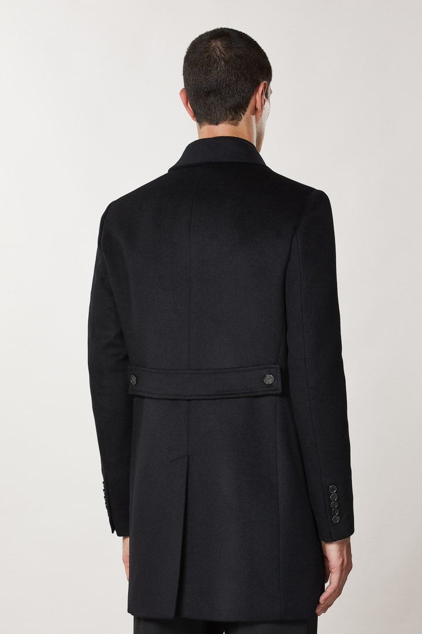 Patrizia Pepe Wool Blend Lined Coat Schwarz | UYVGMH-897